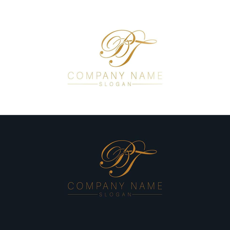 pt Initialen Vektor Logo Design. Briefe p und t Logotyp. Initiale Monogramm.