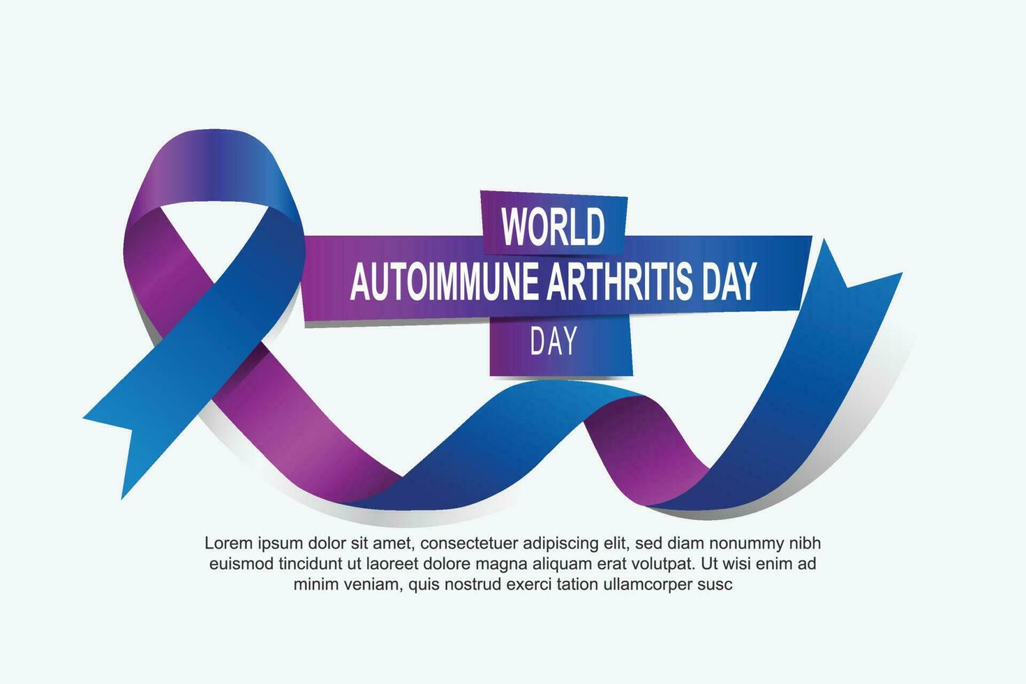 värld autoimmun artrit dag bakgrund. vektor