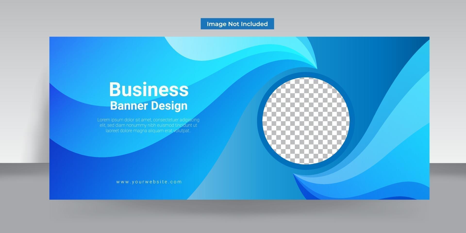 professionelles Business-Banner-Design vektor