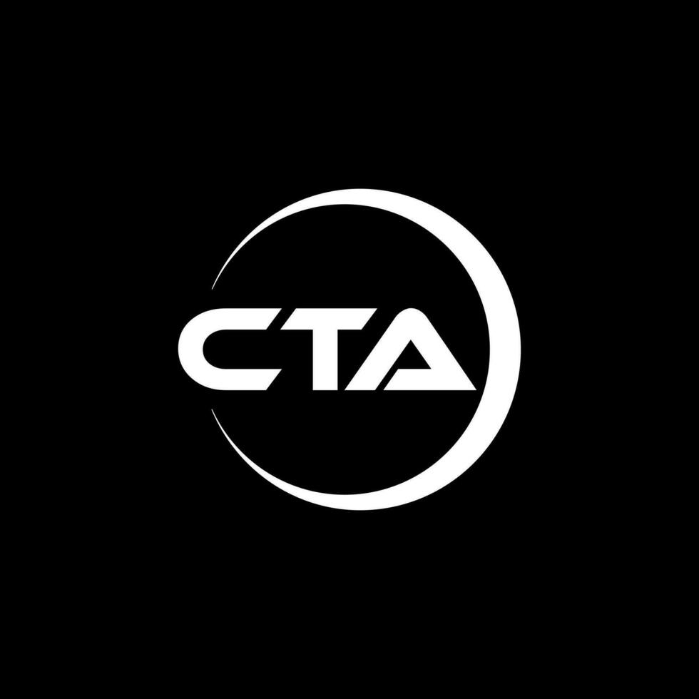 cta Brief Logo Design im Illustration. Vektor Logo, Kalligraphie Designs zum Logo, Poster, Einladung, usw.