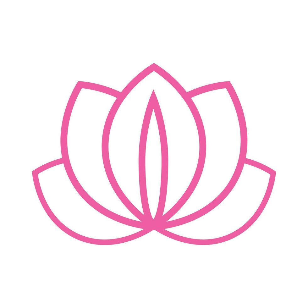 lotusblomma logotyp. vektor designmall av lotus ikoner på mörk och rosa bakgrund i platt och kontur stil med gyllene effekt för eko, skönhet, spa, yoga, medicinska företag.