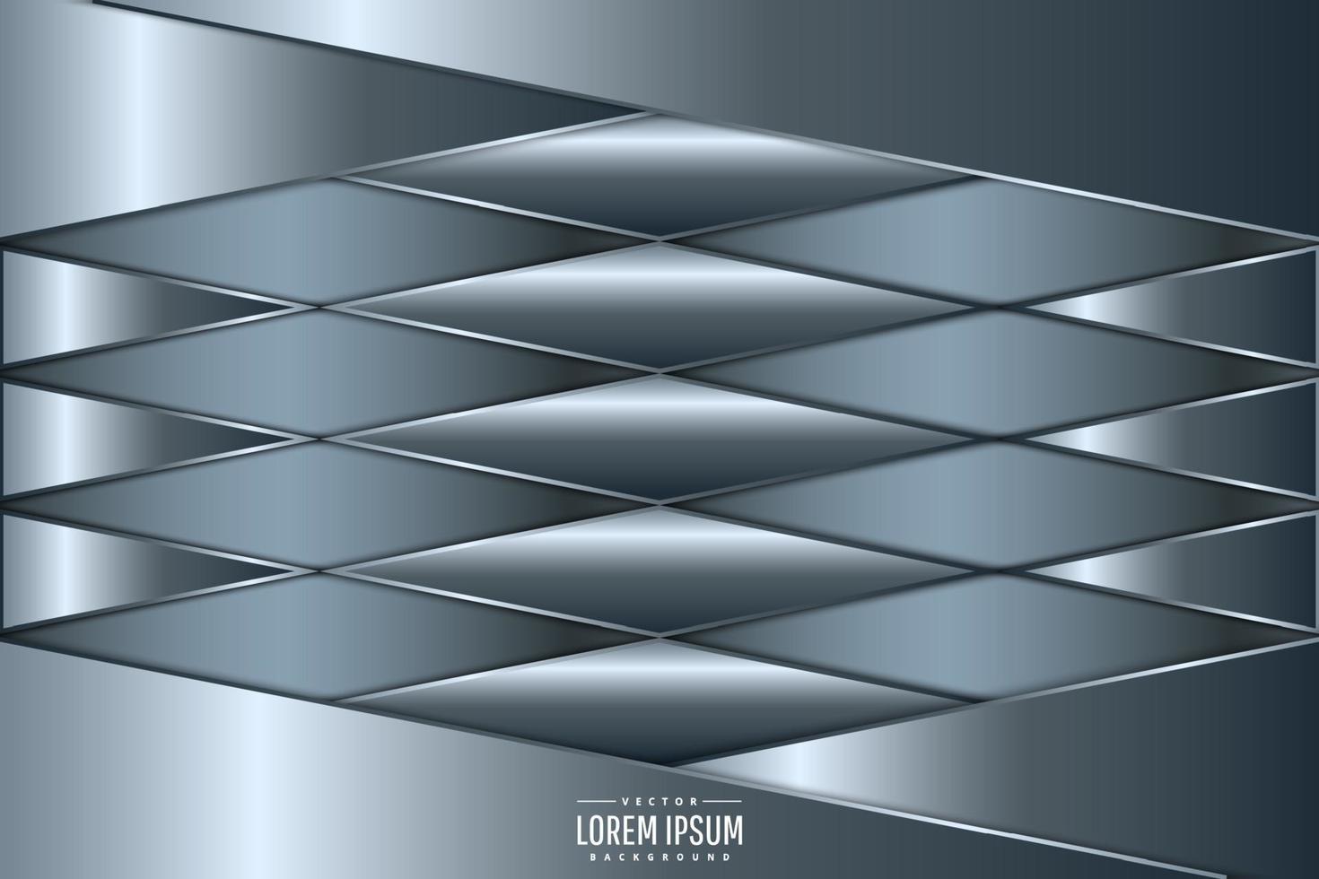 geometrischer Hintergrund der Metalltechnologie mit blauem modernem Design. vektor