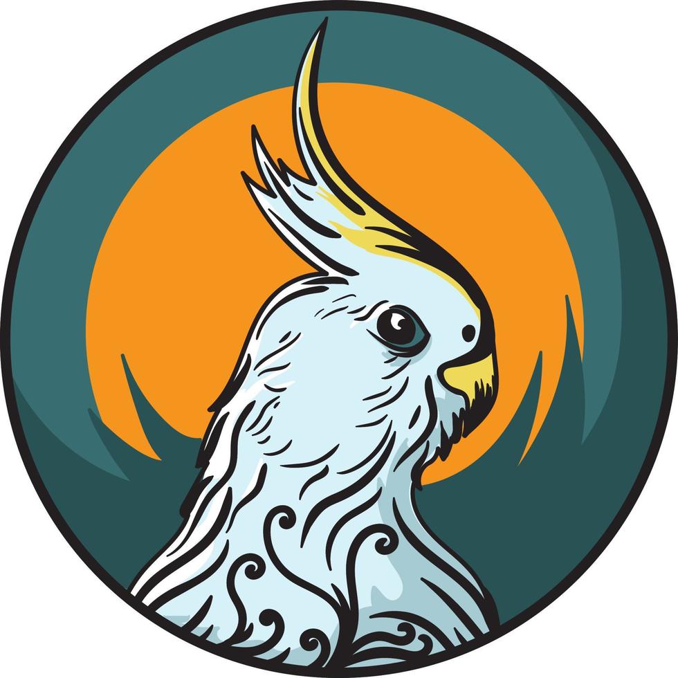 Papagei Vogel Logo Marke Vorlage vektor