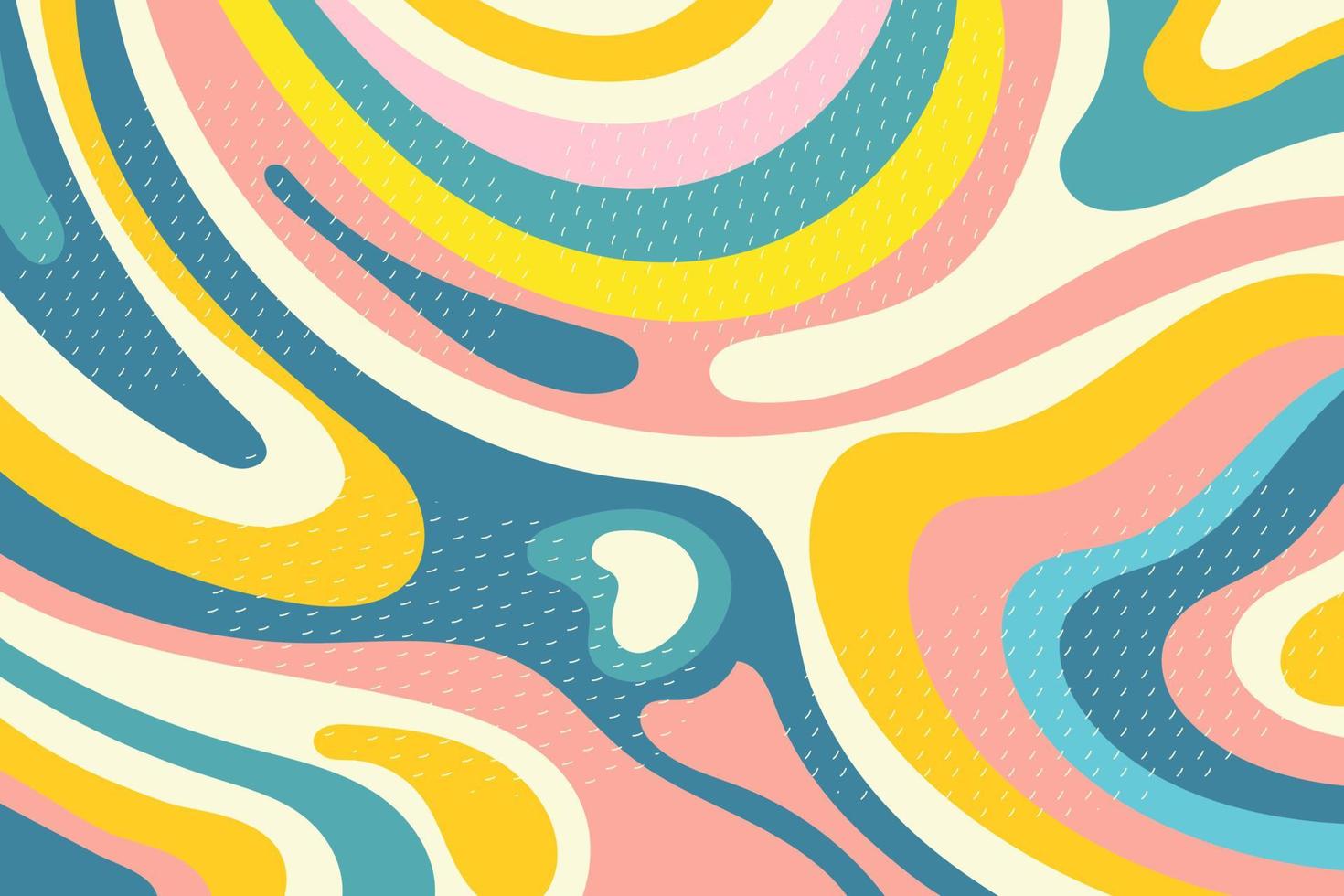 kreativ psychedelisch geometrisch bunt Hintergrund mit Muster. Collage. Design zum Drucke, Poster, Postkarten. Vektor. vektor