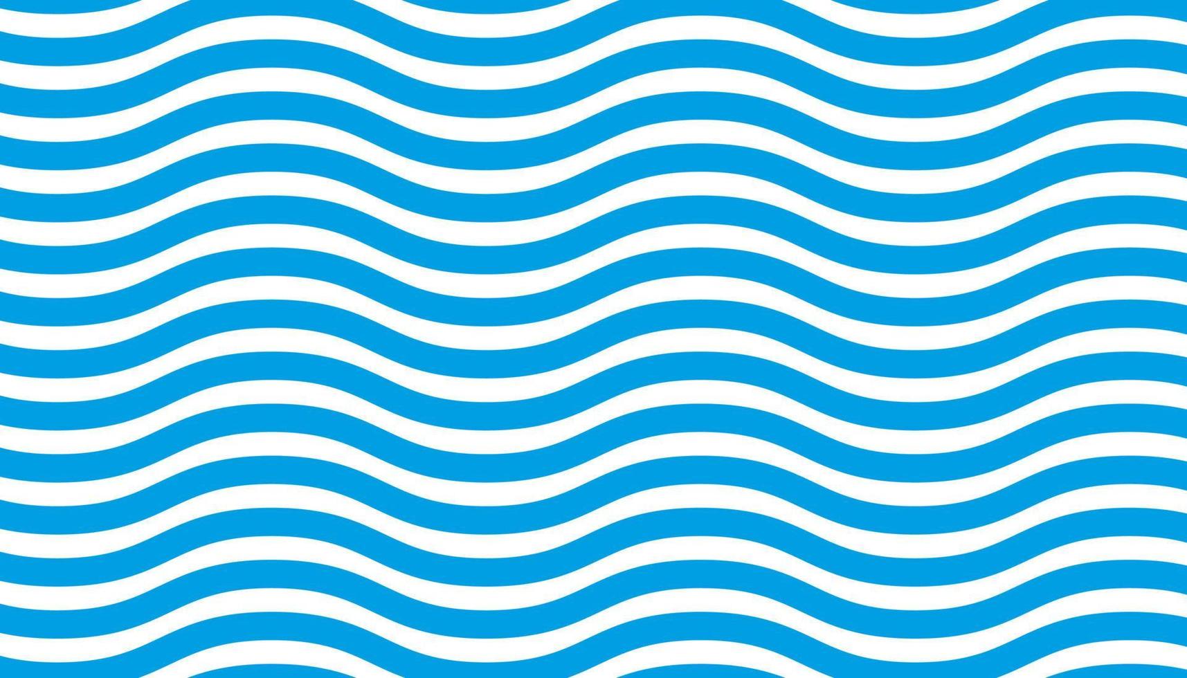 Blau und Weiß wellig Linie nahtlos Muster Vektor Kunst. dynamisch Kurve Welle Hintergrund. Jahrgang Welligkeit bewirken geometrisch Wellen.