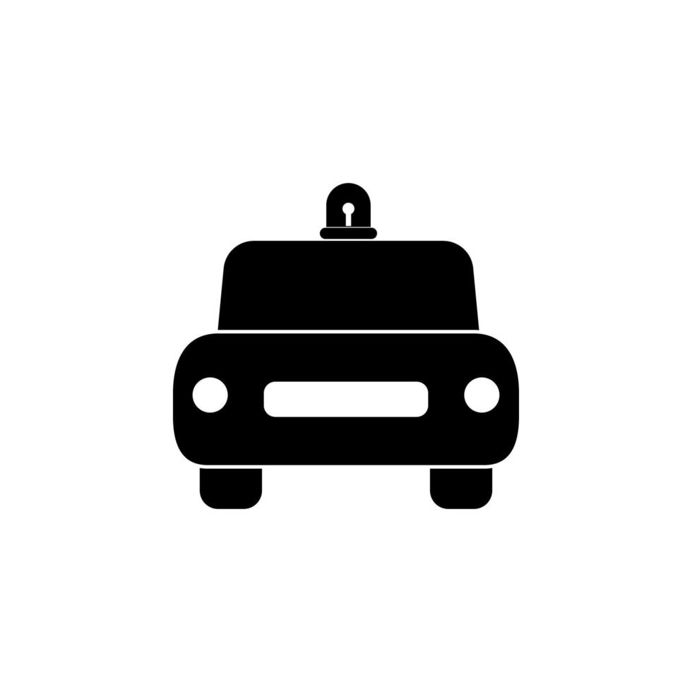 Polizei Auto Vektor Symbol Illustration