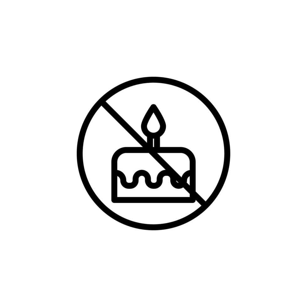 Geburt Verbot Vektor Symbol Illustration