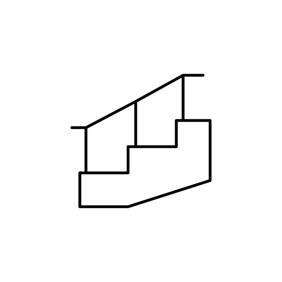Treppe Vektor Symbol Illustration