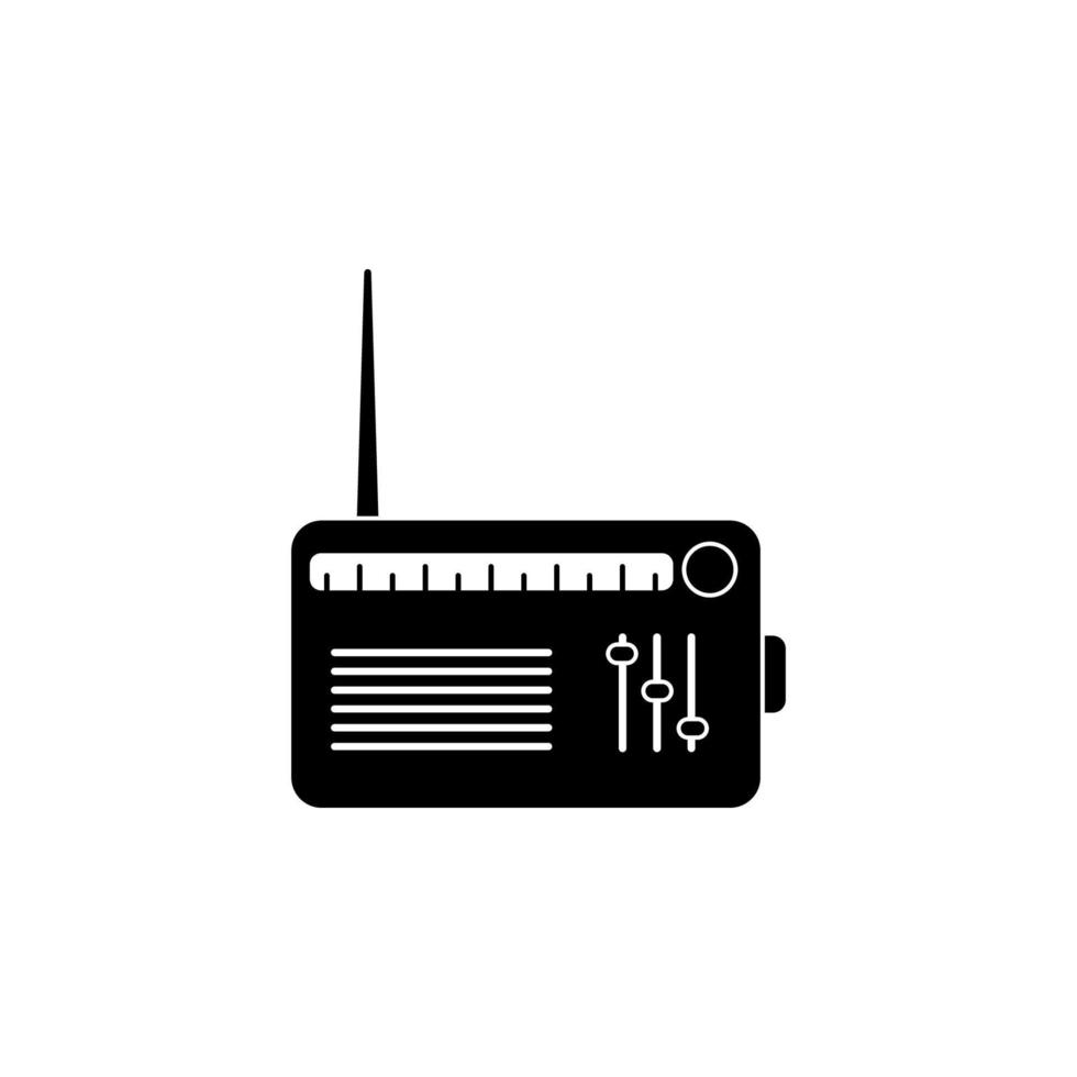 Radio Spieler Vektor Symbol Illustration