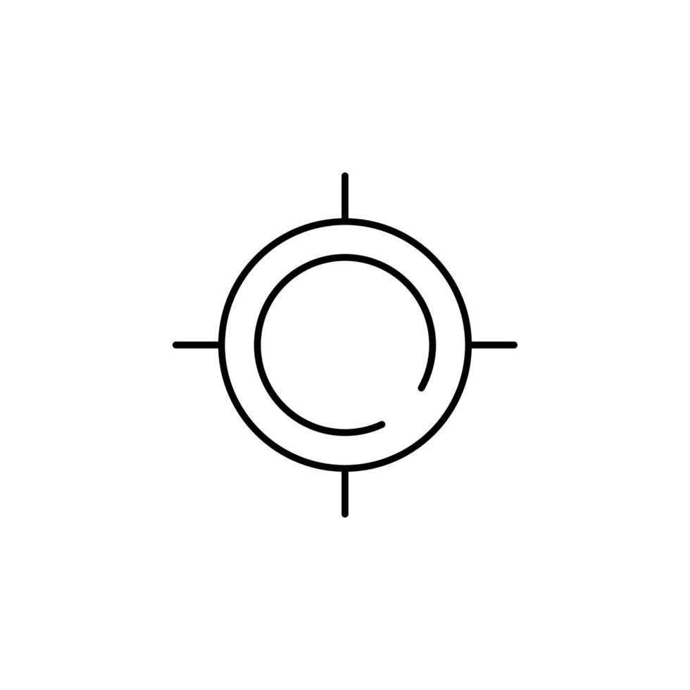 Ziel 2 Vektor Symbol Illustration