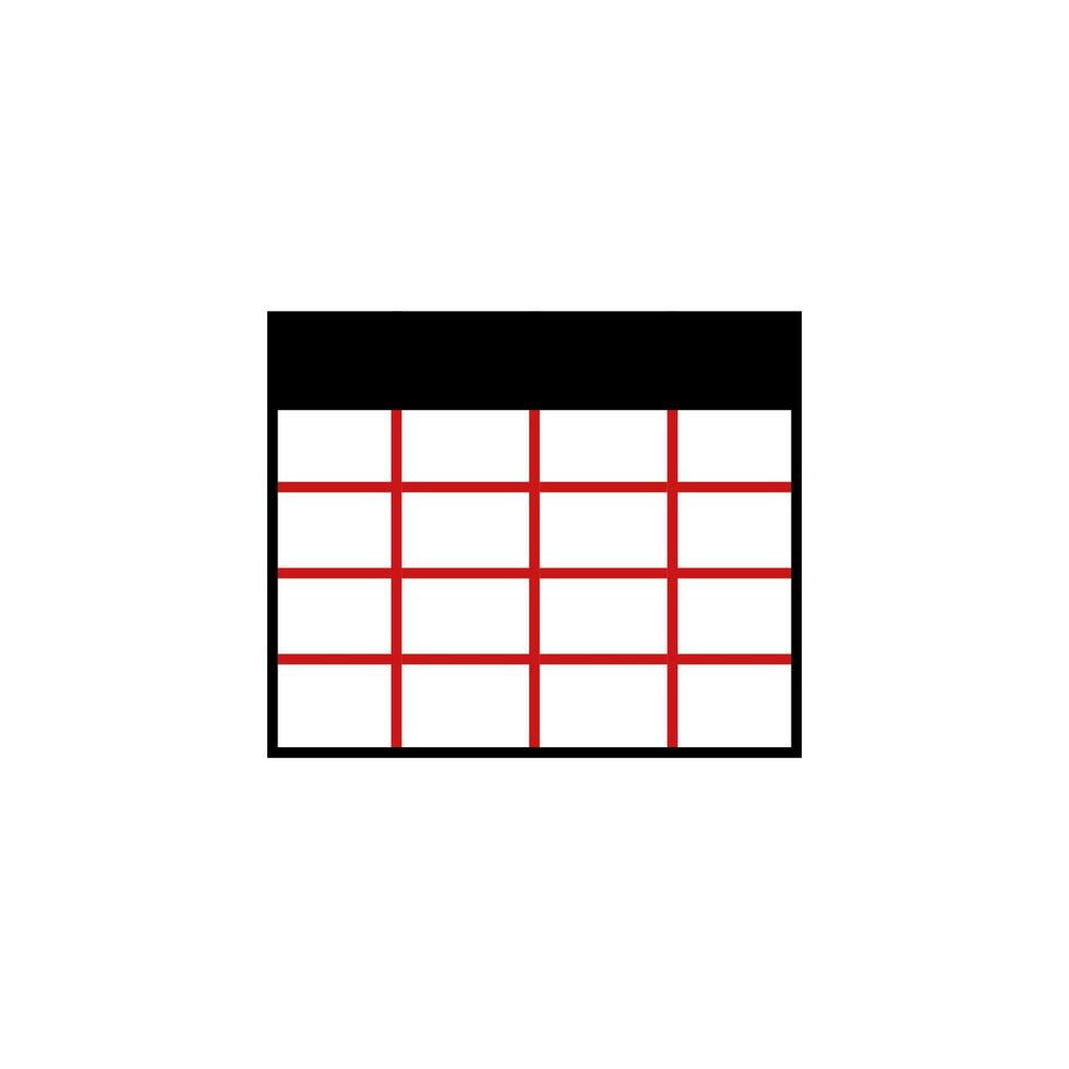 Tabelle Vektor Symbol Illustration