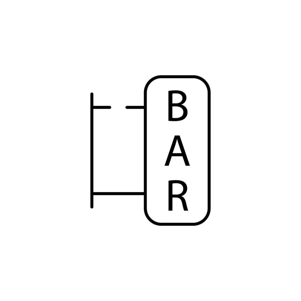 Bar Vektor Symbol Illustration