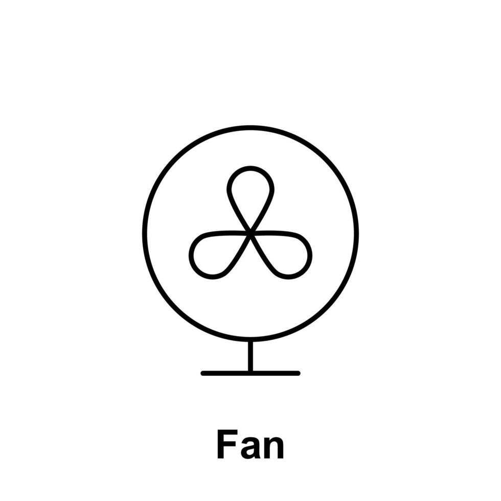 Fan-Vektor-Symbol-Illustration vektor