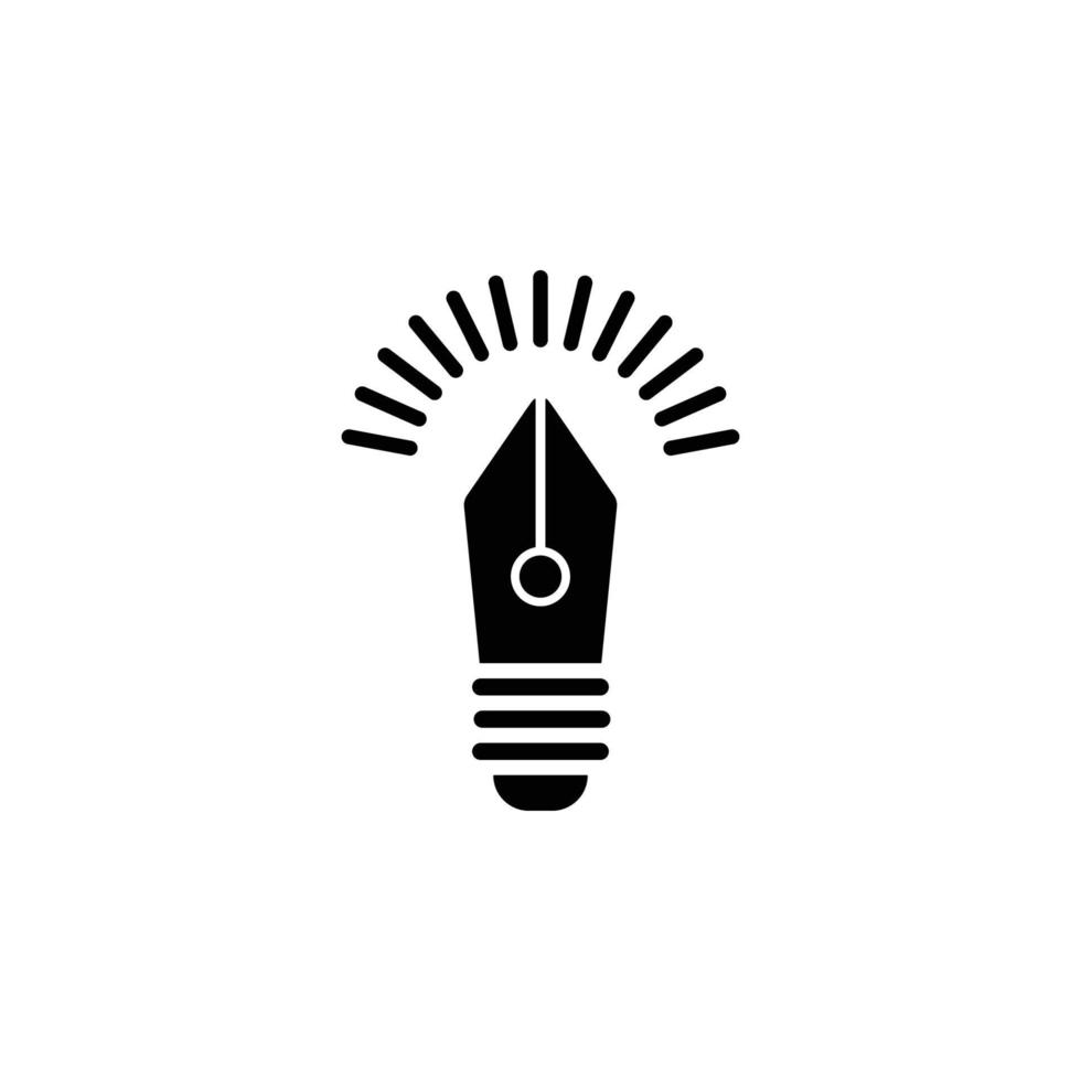 bläck penna vektor ikon illustration