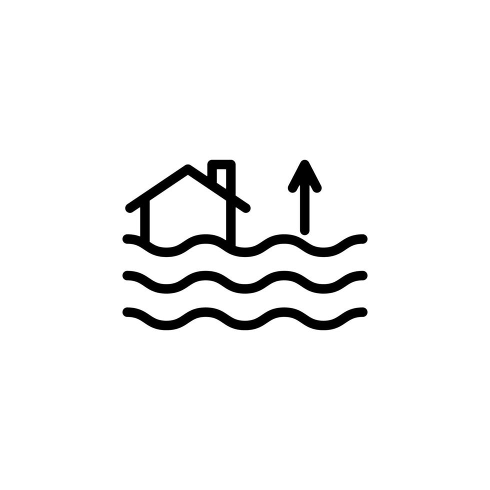 Flut Zeichen Vektor Symbol Illustration