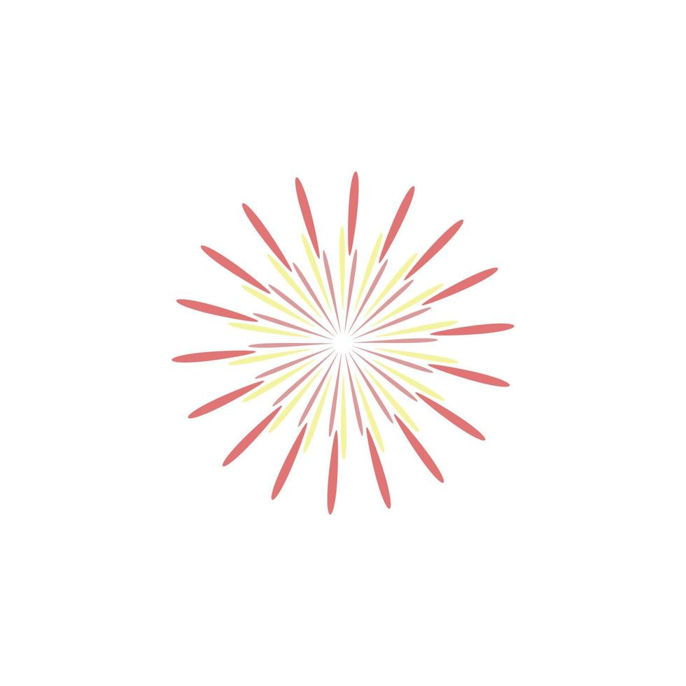 farbig Feuerwerk Vektor Symbol Illustration