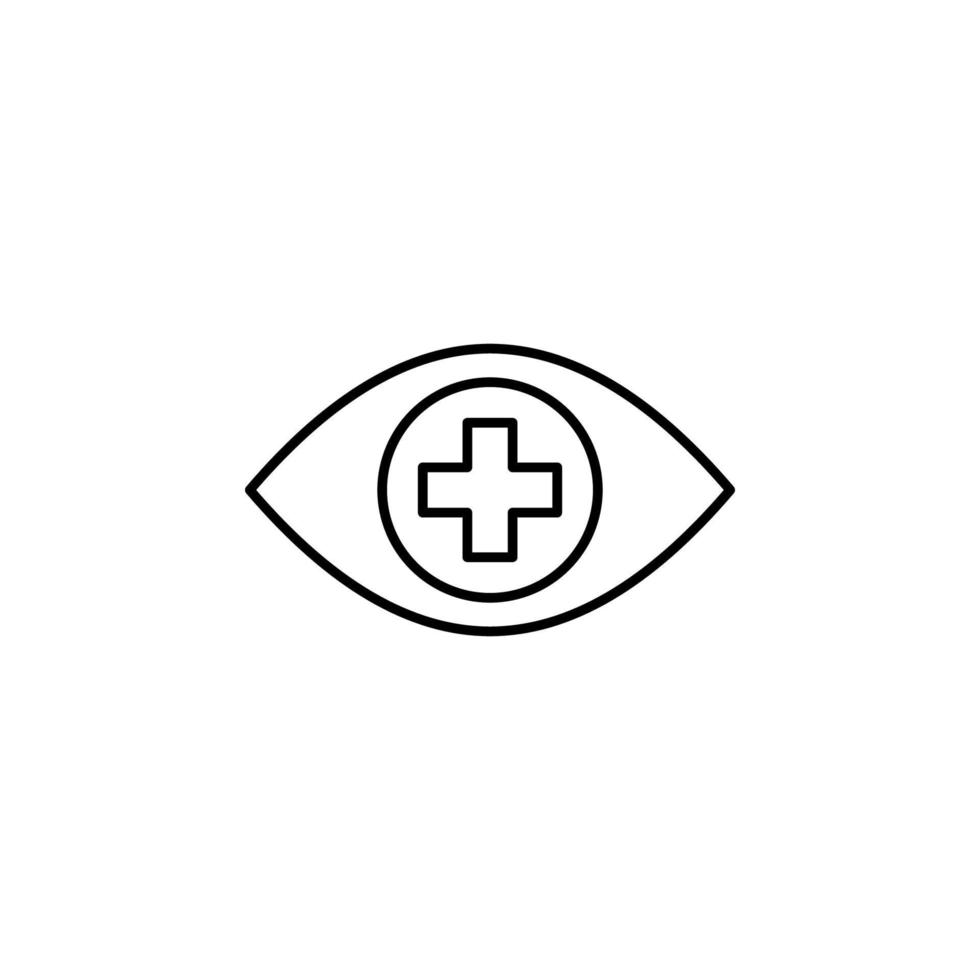 Auge Medizin Vektor Symbol Illustration