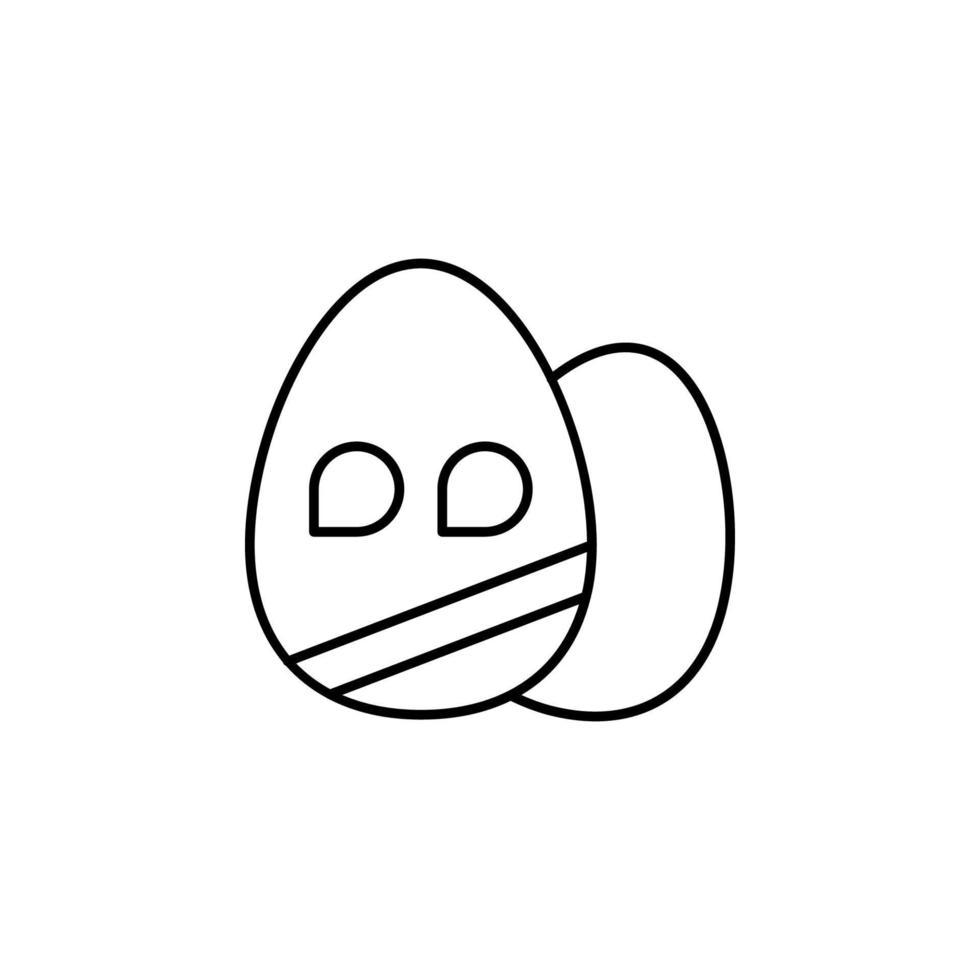 påsk, ägg, dekoration vektor ikon illustration