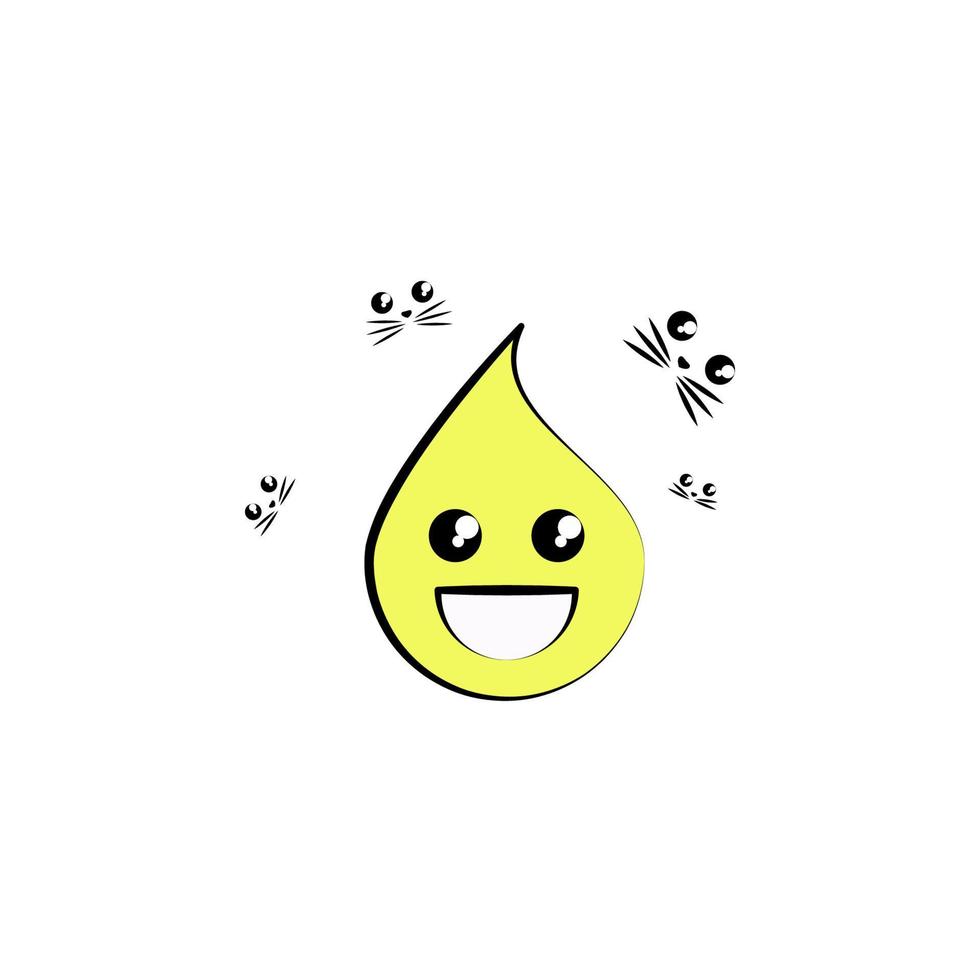 Emoji glücklich Vektor Symbol Illustration