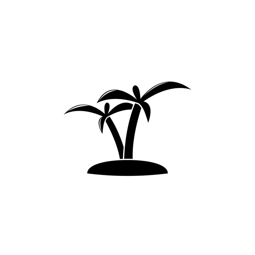 Palme Bäume Vektor Symbol Illustration