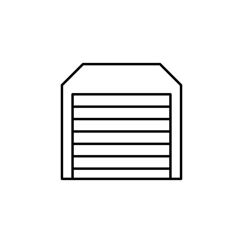 Garage Vektor Symbol Illustration