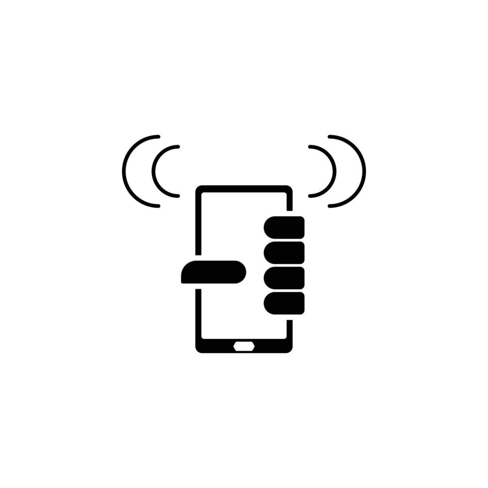 telefon i hand vektor ikon illustration