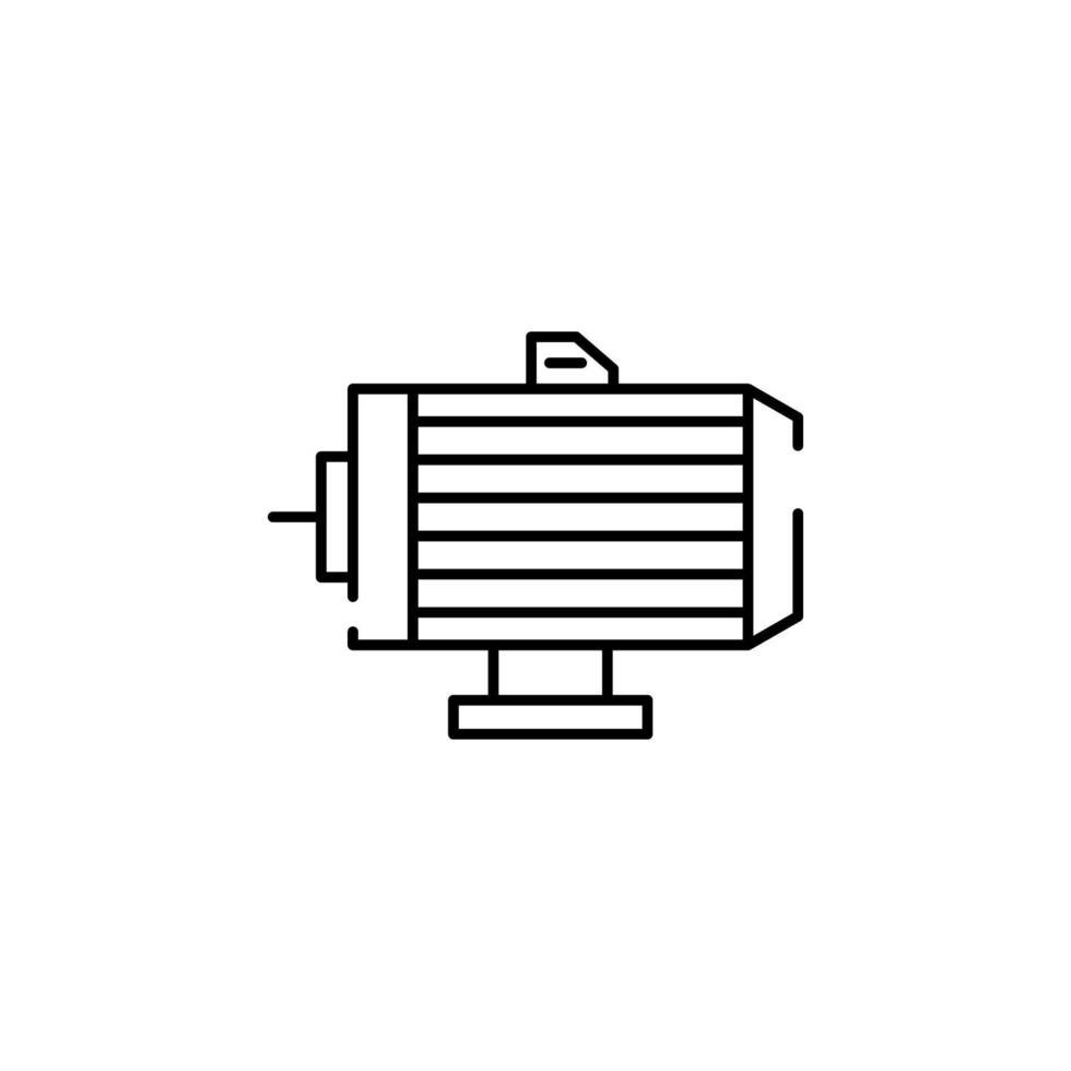 elektrisch Motor- Vektor Symbol Illustration