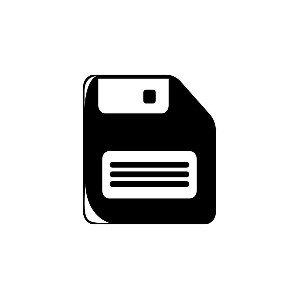Diskette Platte Vektor Symbol Illustration