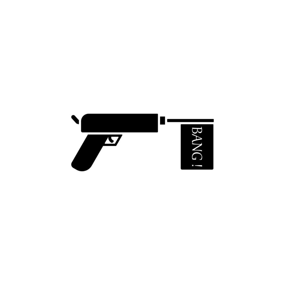 pistol flagga vektor ikon illustration
