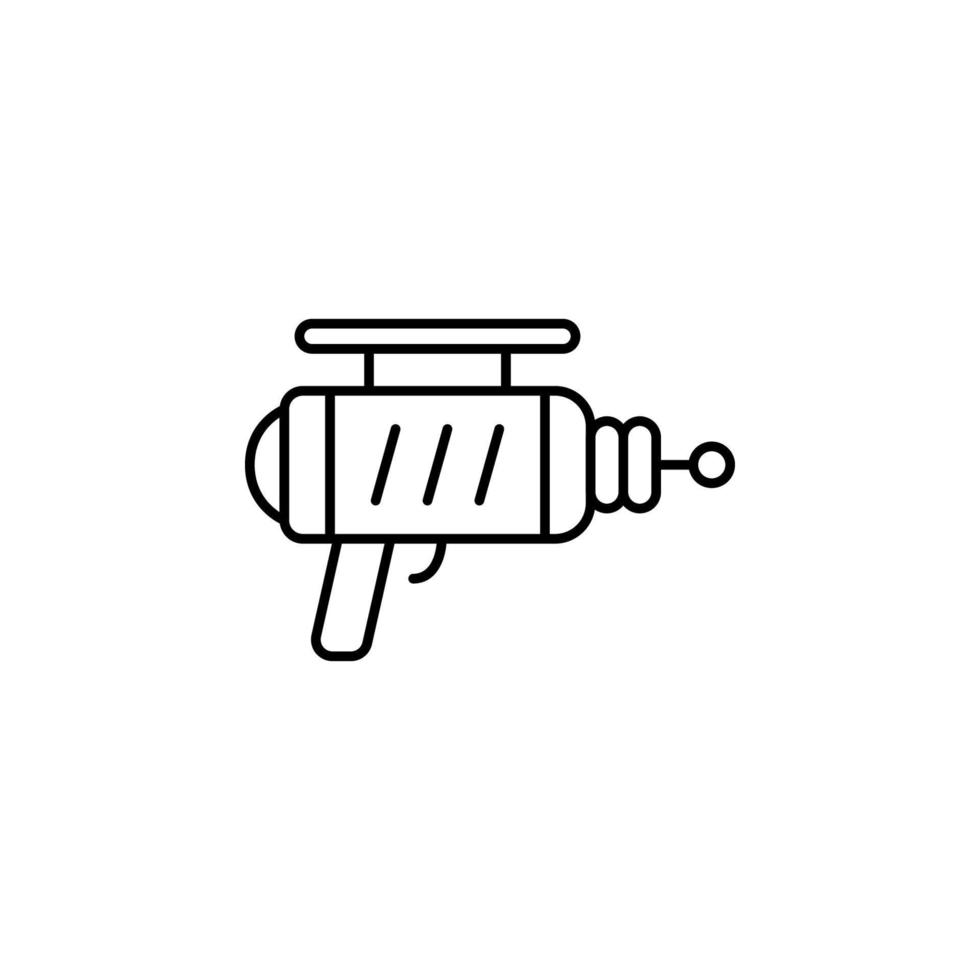 Technik Pistole, Laser Vektor Symbol Illustration