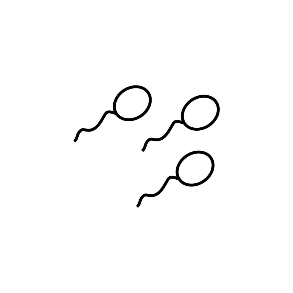 Sperma Vektor Symbol Illustration