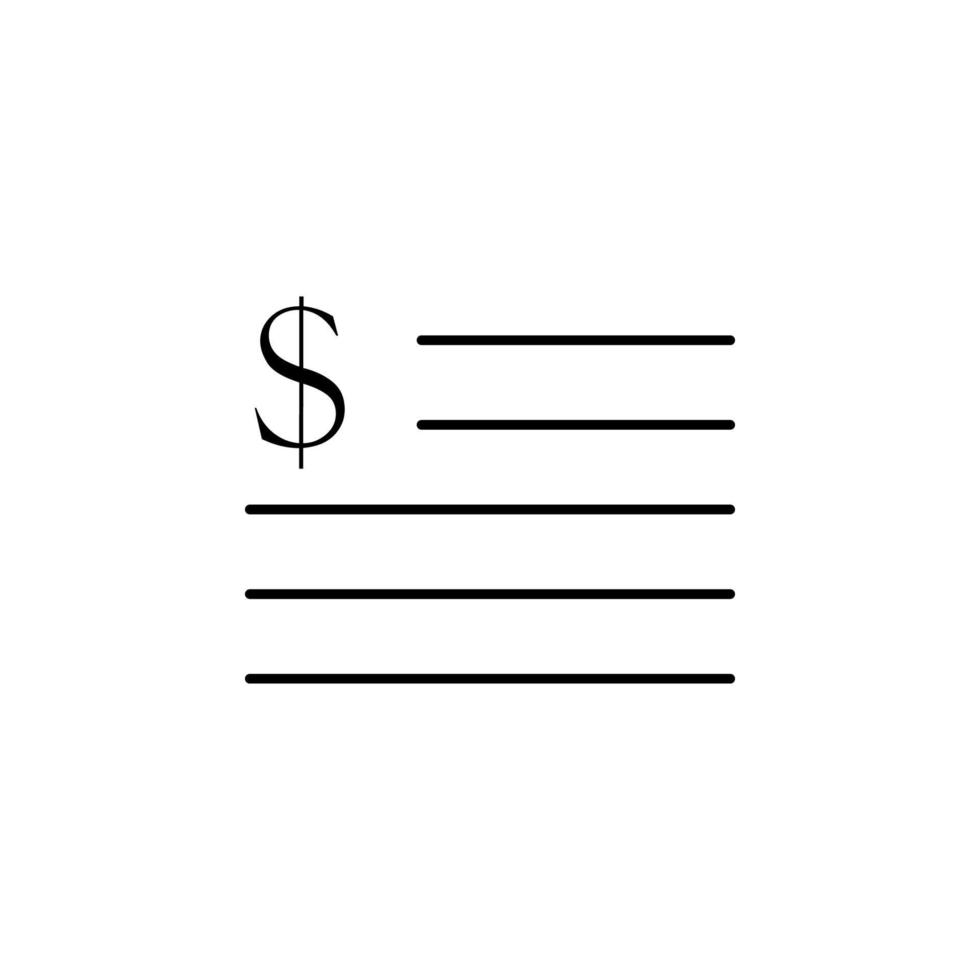 aufführen Dollar Vektor Symbol Illustration