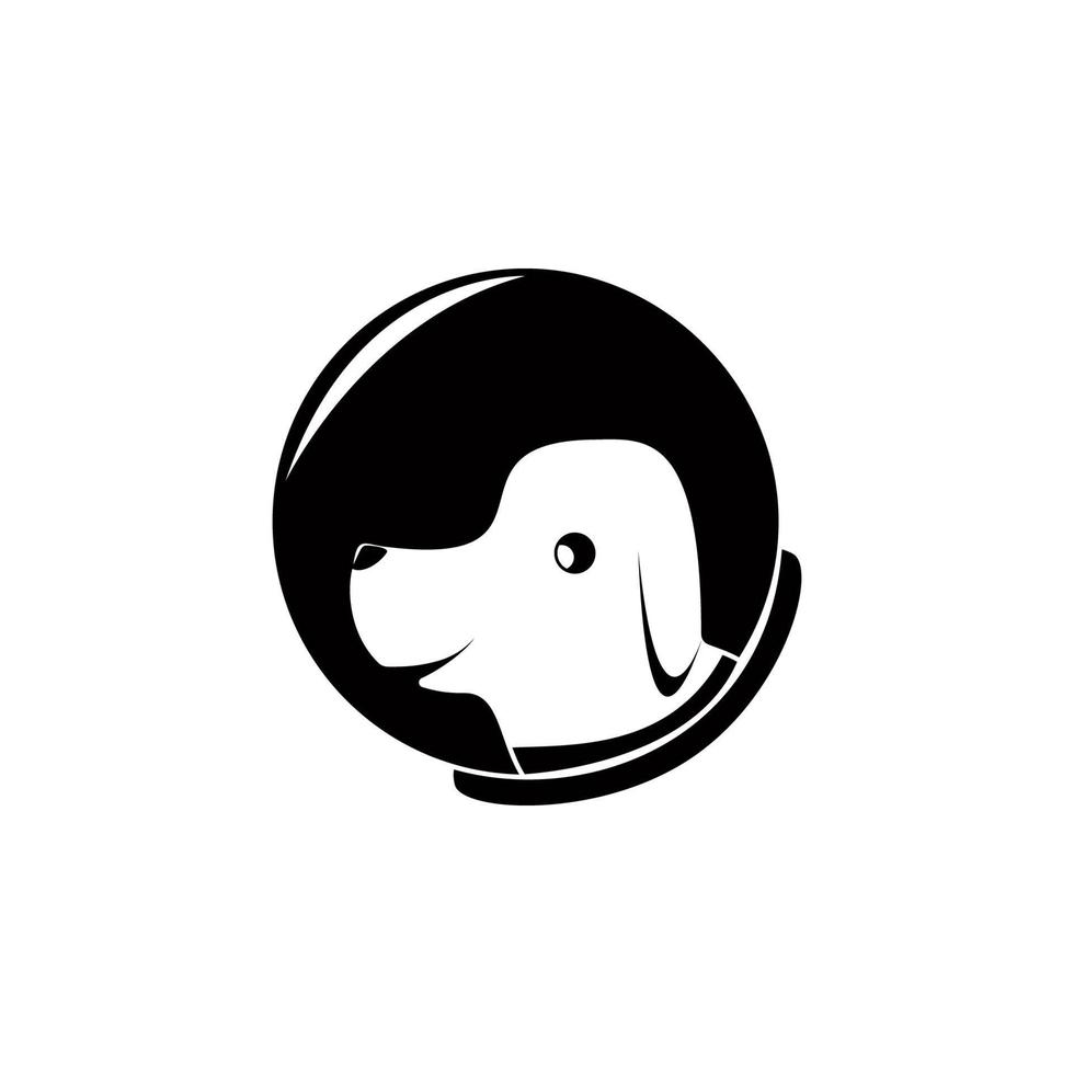 zuerst Hund Kosmonaut Vektor Symbol Illustration