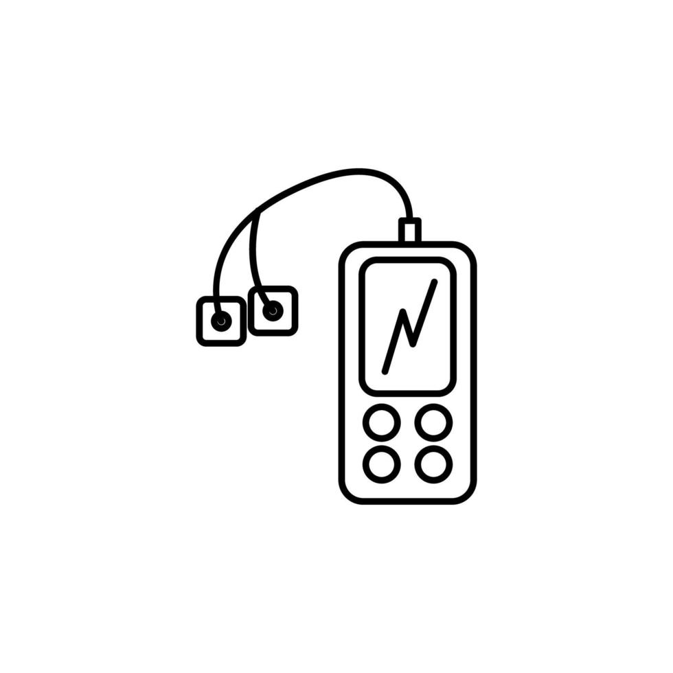 Herz Bewertung Meter Linie Vektor Symbol Illustration