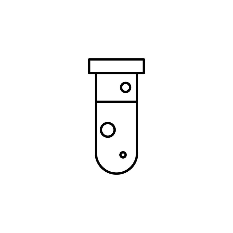 Prüfung Tube Vektor Symbol Illustration