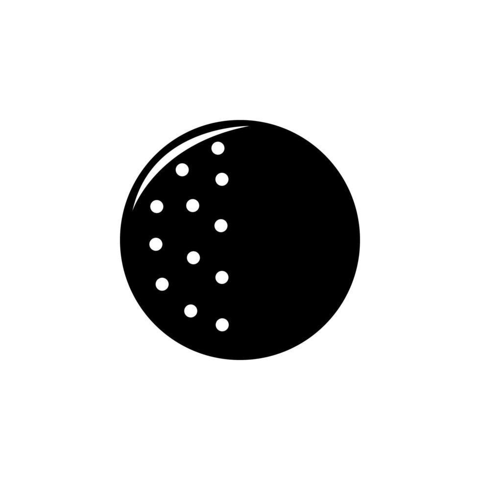 Golf Ball Vektor Symbol Illustration