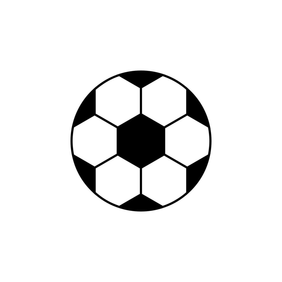 Fußball Ball Vektor Symbol Illustration