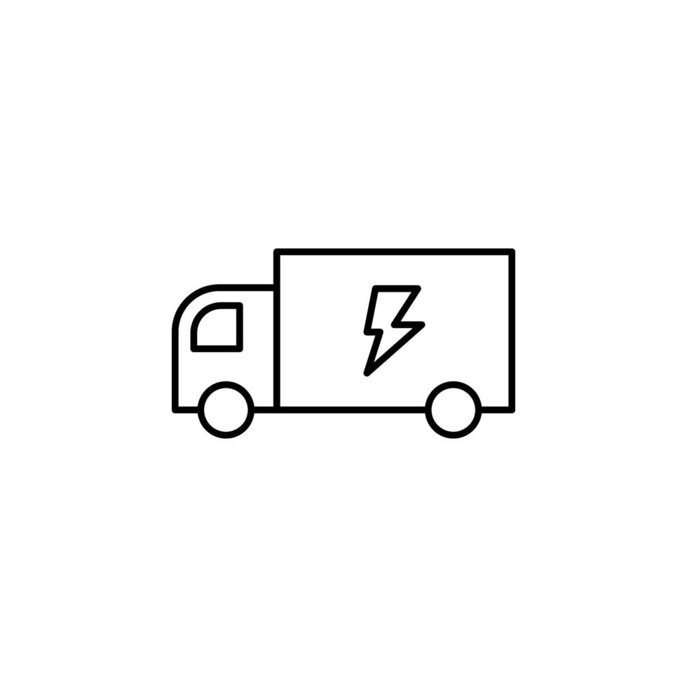 Elektrizität, LKW Vektor Symbol Illustration
