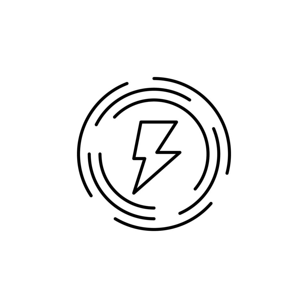 Elektrizität, elektrisch Feld Vektor Symbol Illustration