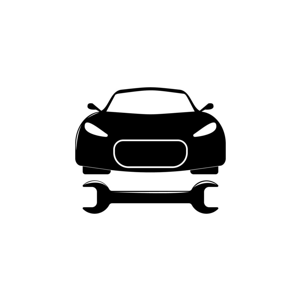 Auto und Schlüssel Vektor Symbol Illustration