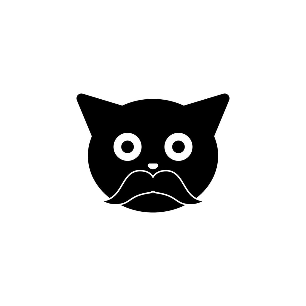 älter Katze Vektor Symbol Illustration