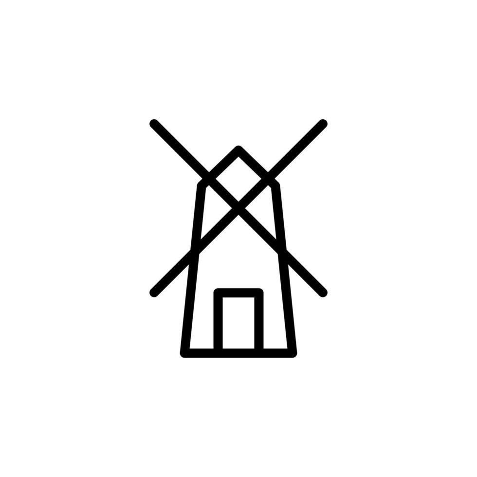 Mühle Vektor Symbol Illustration