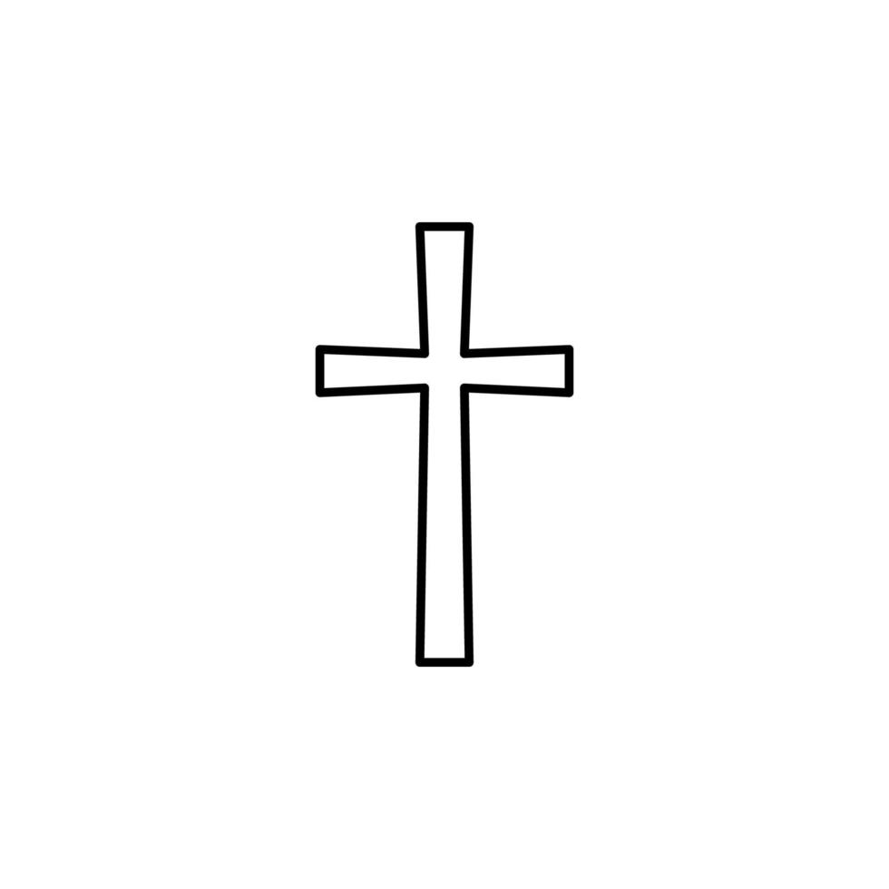 Christian Kreuz Vektor Symbol Illustration