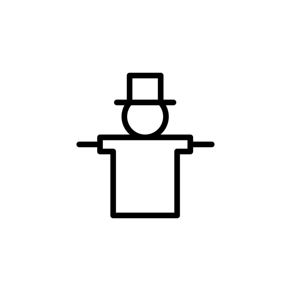 scarecrow vektor ikon illustration