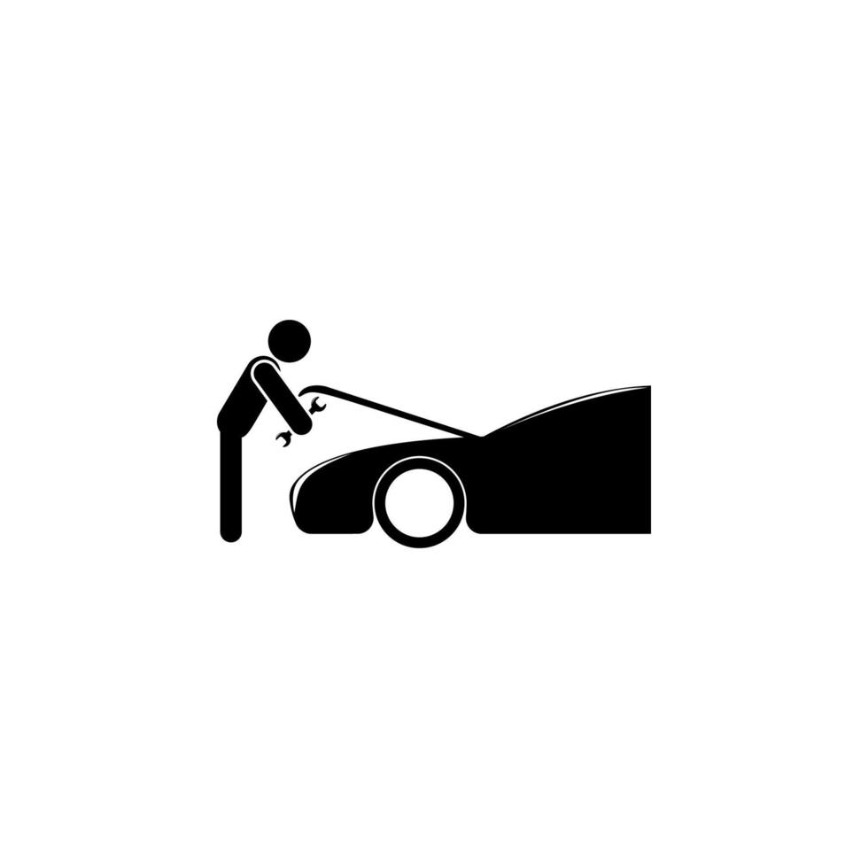 Motor Reparatur Vektor Symbol Illustration