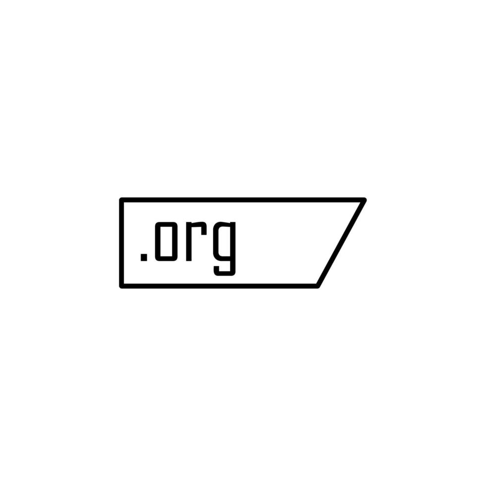 org Domain Vektor Symbol Illustration