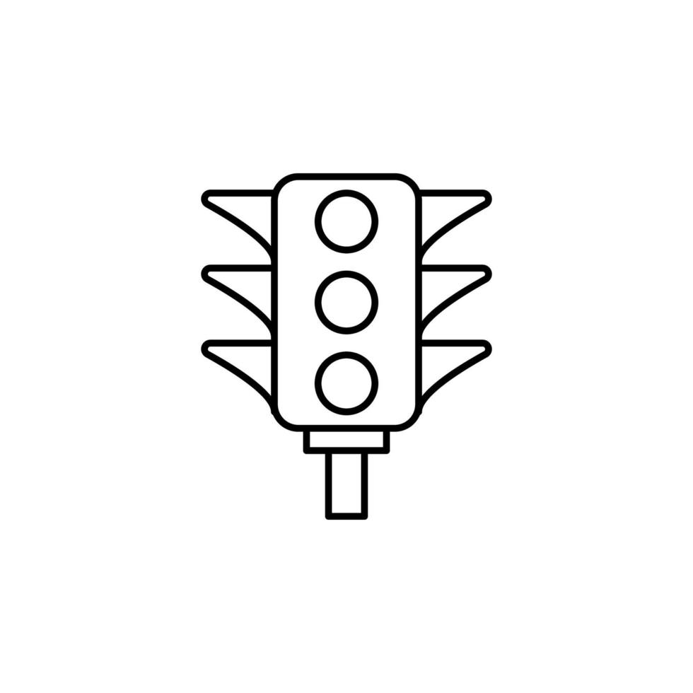 der Verkehr Licht Vektor Symbol Illustration