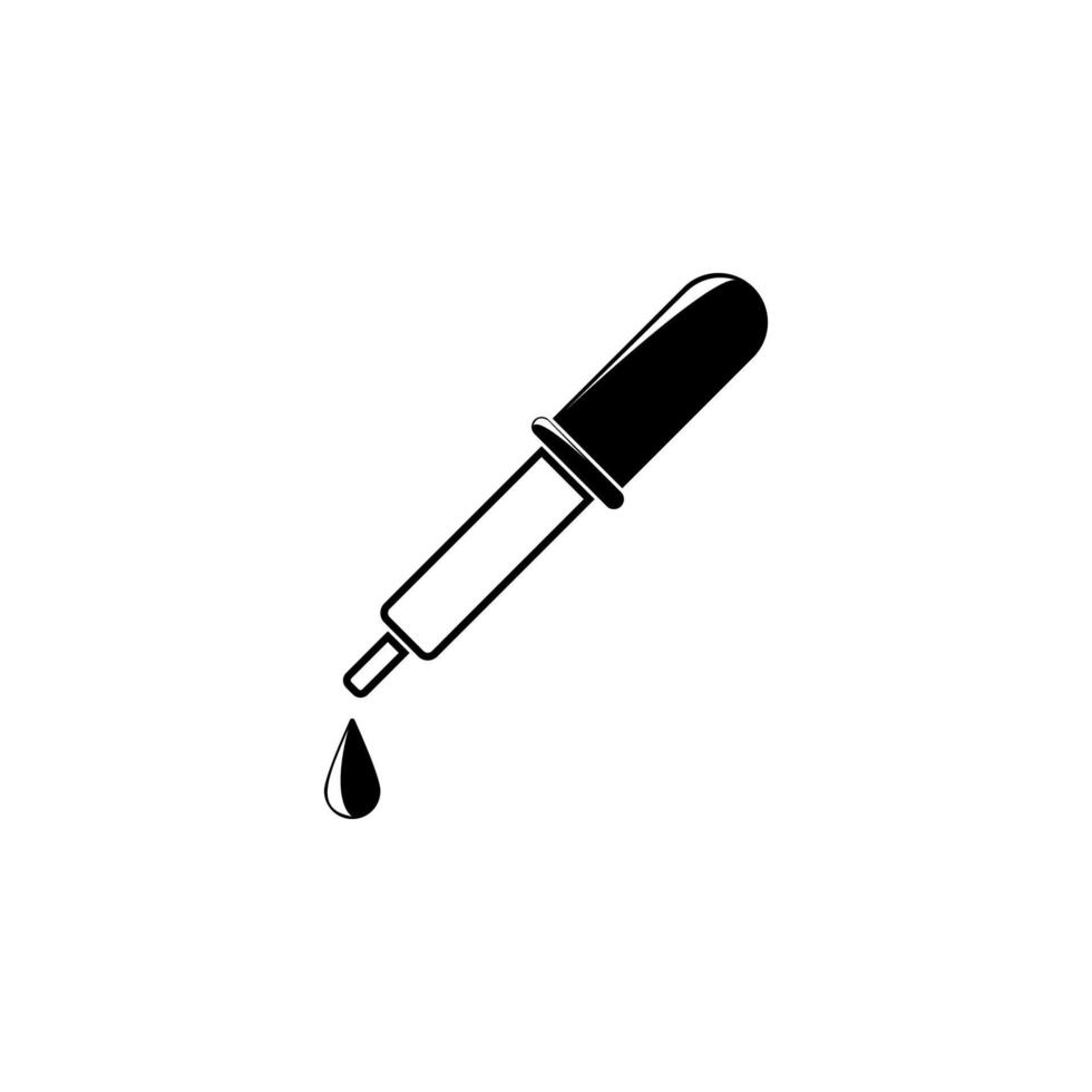 Pipette fallen Vektor Symbol Illustration