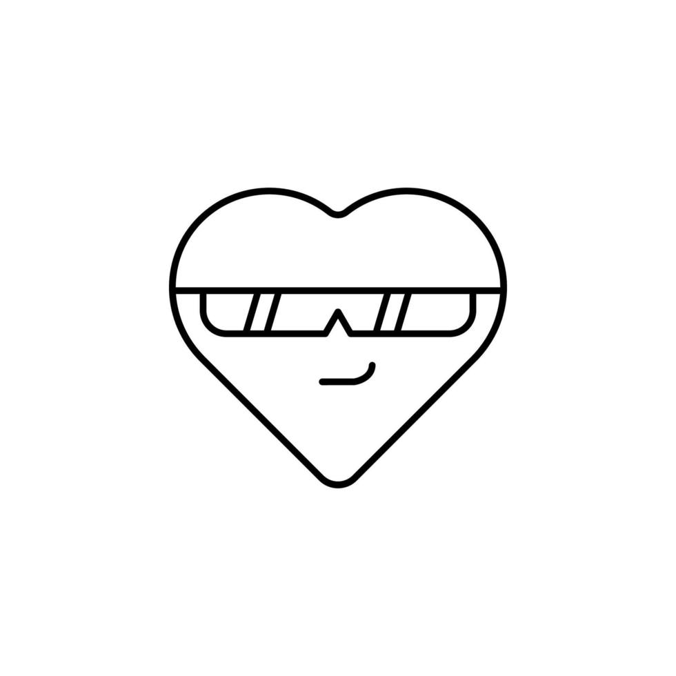 cool Emoji Vektor Symbol Illustration