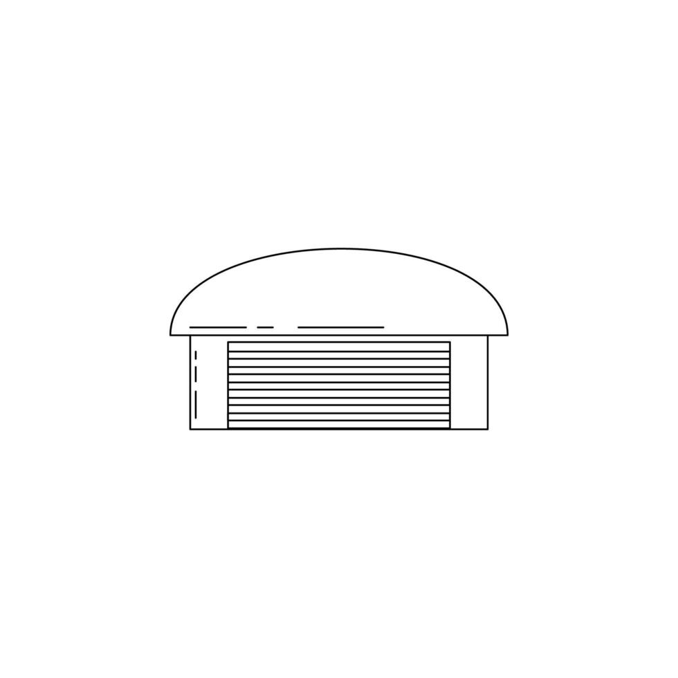 Halle zum Flugzeug Vektor Symbol Illustration